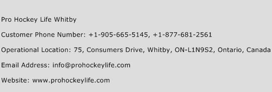 Pro Hockey Life Whitby Phone Number Customer Service