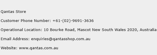 Qantas Store Phone Number Customer Service
