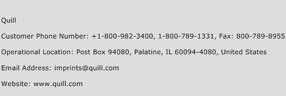 Quill Phone Number Customer Service