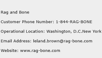 Rag and Bone Phone Number Customer Service