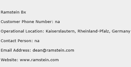 Ramstein Bx Phone Number Customer Service