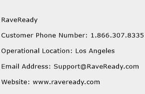 RaveReady Phone Number Customer Service