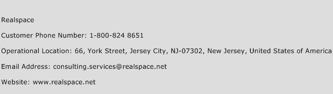 Realspace Phone Number Customer Service