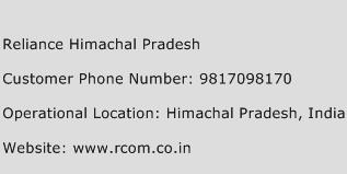 Reliance Himachal Pradesh Phone Number Customer Service