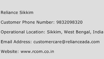 Reliance Sikkim Phone Number Customer Service