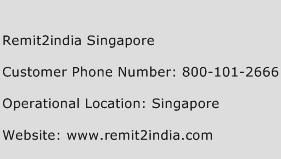 Remit2india Singapore Phone Number Customer Service