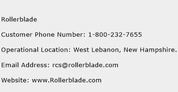 Rollerblade Phone Number Customer Service