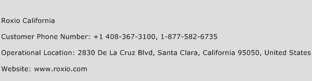 Roxio California Phone Number Customer Service