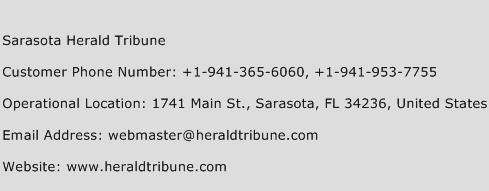 Sarasota Herald Tribune Phone Number Customer Service