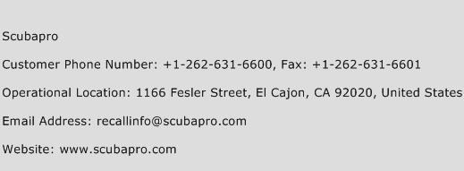 Scubapro Phone Number Customer Service