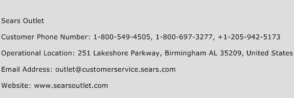Sears Outlet Phone Number Customer Service