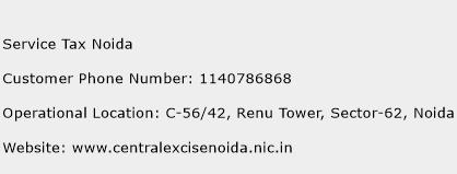 Service Tax Noida Phone Number Customer Service