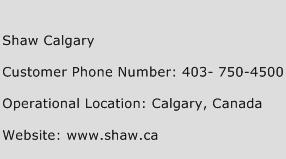 Shaw Calgary Phone Number Customer Service