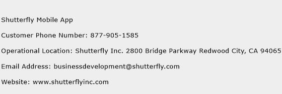 Shutterfly Mobile App Phone Number Customer Service