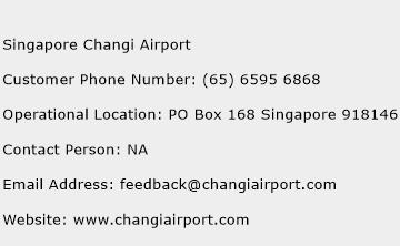 Singapore Changi Airport Phone Number Customer Service