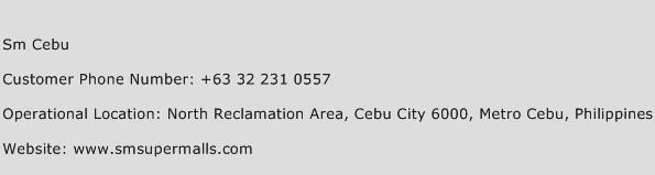 Sm Cebu Phone Number Customer Service