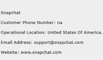 Snapchat Phone Number Customer Service