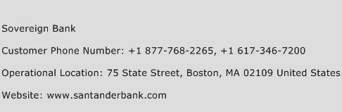 Sovereign Bank Phone Number Customer Service