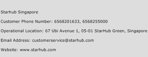 StarHub Singapore Phone Number Customer Service