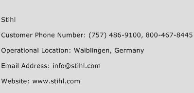 Stihl Phone Number Customer Service