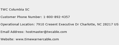 TWC Columbia SC Phone Number Customer Service
