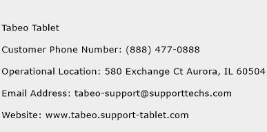 Tabeo Tablet Phone Number Customer Service