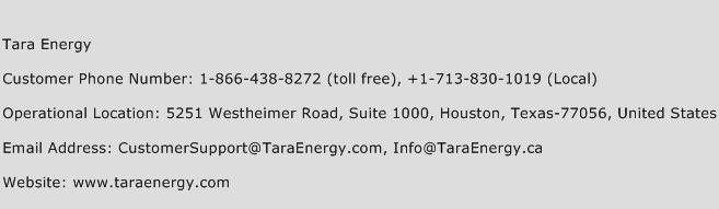 Tara Energy Phone Number Customer Service