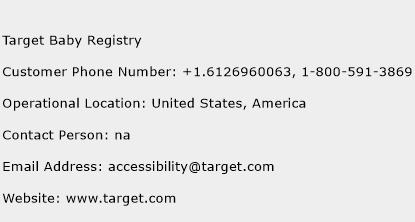 Target Baby Registry Phone Number Customer Service