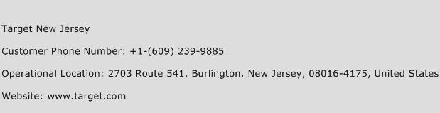 Target New Jersey Phone Number Customer Service