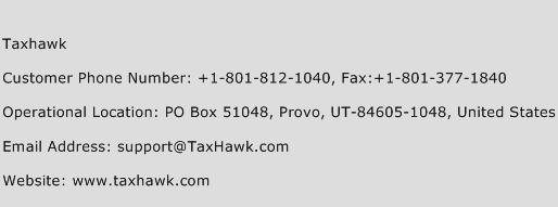 Taxhawk Phone Number Customer Service