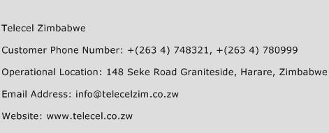 Telecel Zimbabwe Phone Number Customer Service