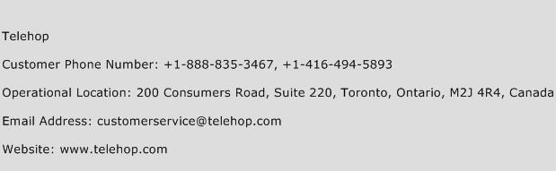 Telehop Phone Number Customer Service