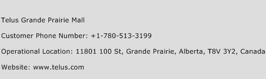 Telus Grande Prairie Mall Phone Number Customer Service