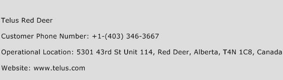 Telus Red Deer Phone Number Customer Service