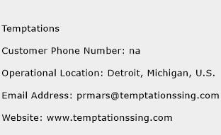 Temptations Phone Number Customer Service