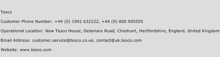 Tesco Phone Number Customer Service