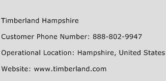 Timberland Hampshire Phone Number Customer Service