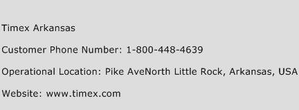 Timex Arkansas Phone Number Customer Service