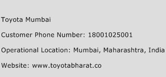 Toyota Mumbai Phone Number Customer Service