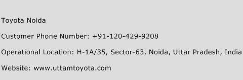 Toyota Noida Phone Number Customer Service