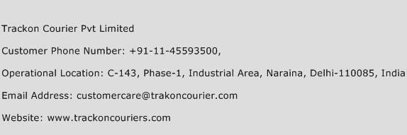 Trackon Courier Pvt Limited Phone Number Customer Service