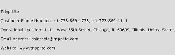 Tripp Lite Phone Number Customer Service