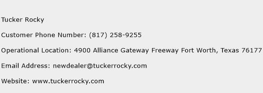 Tucker Rocky Phone Number Customer Service