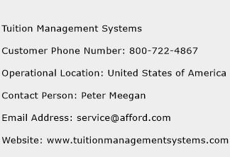 Tuition Management Systems Phone Number Customer Service