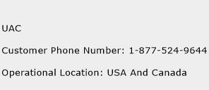 UAC Phone Number Customer Service