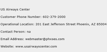 US Airways Center Phone Number Customer Service