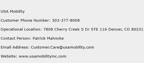 USA Mobility Phone Number Customer Service