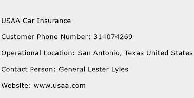 USAA Car Insurance Phone Number Customer Service