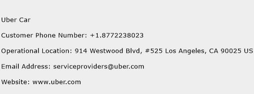 Uber Car Phone Number Customer Service
