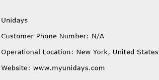 Unidays Phone Number Customer Service